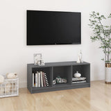 TV Cabinet Grey 104x33x41 cm Solid Pinewood