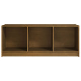 TV Cabinet Honey Brown 104x33x41 cm Solid Pinewood - 45-Degree Angle