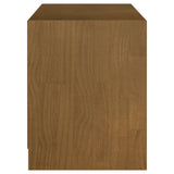 TV Cabinet Honey Brown 104x33x41 cm Solid Pinewood - Rear View