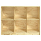 Book Cabinet 104x33x76 cm Solid Pinewood - Side View