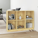 Book Cabinet 104x33x76 cm Solid Pinewood - Rear View