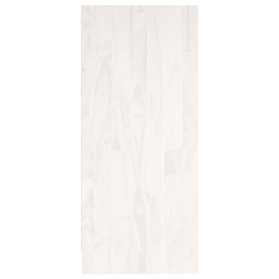 Book Cabinet White 104x33x76 cm Solid Pinewood