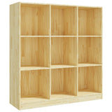 Book Cabinet/Room Divider 104x33.5x110 cm Solid Pinewood - Front View