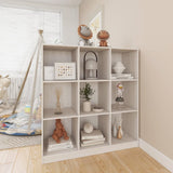 Book Cabinet/Room Divider White 104x33.5x110 cm Solid Pinewood