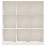 Book Cabinet/Room Divider White 104x33.5x110 cm Solid Pinewood - 45-Degree Angle
