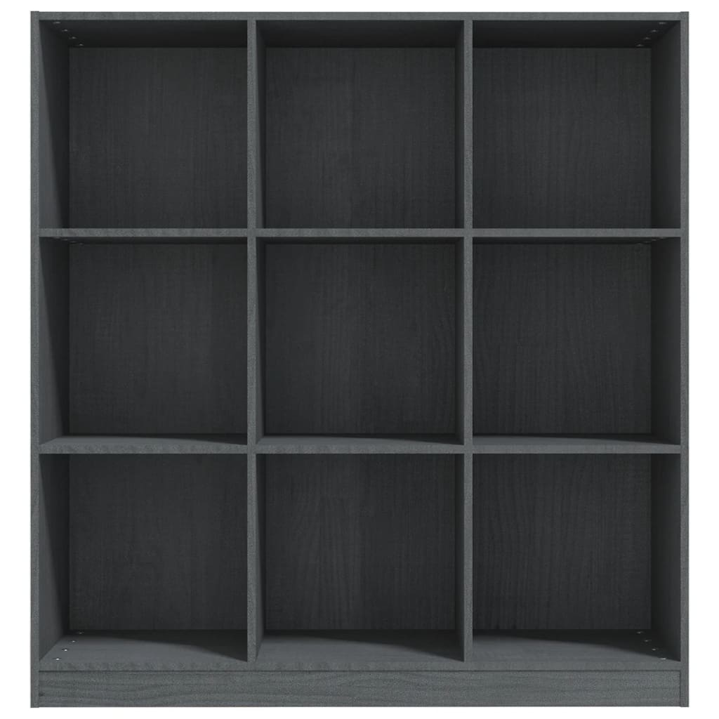 Book Cabinet/Room Divider Grey 104x33.5x110 cm Solid Pinewood
