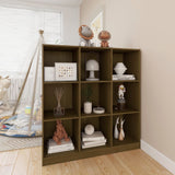 Book Cabinet/Room Divider Honey Brown 104x33.5x110 cm Pinewood - Side View