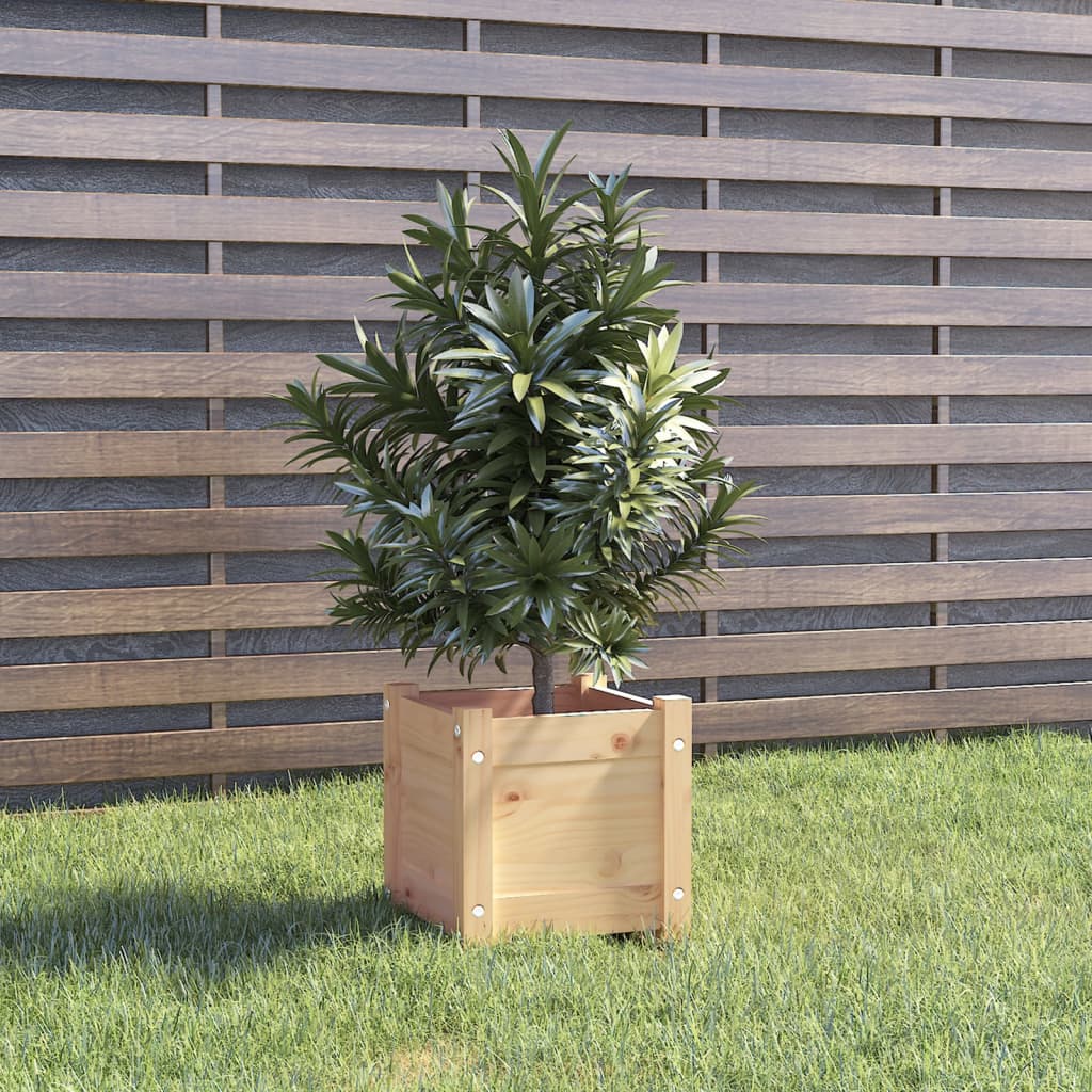 Garden Planters 2 pcs 31x31x31 cm Solid Pinewood