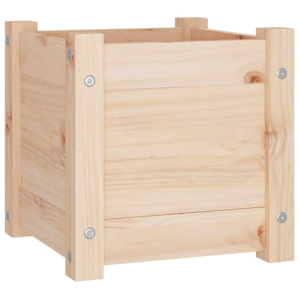 Garden Planters 2 pcs 31x31x31 cm Solid Pinewood