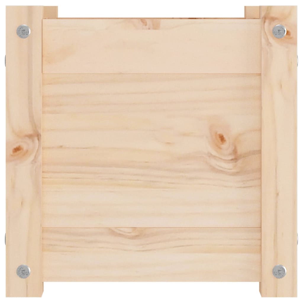 Garden Planters 2 pcs 31x31x31 cm Solid Pinewood