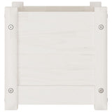 Garden Planter White 31x31x31 cm Solid Pinewood