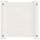 Garden Planters 2 pcs White 31x31x31 cm Solid Pinewood