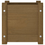 Garden Planter Honey Brown 31x31x31 cm Solid Pinewood