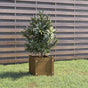 Garden Planter Honey Brown 31x31x31 cm Solid Pinewood