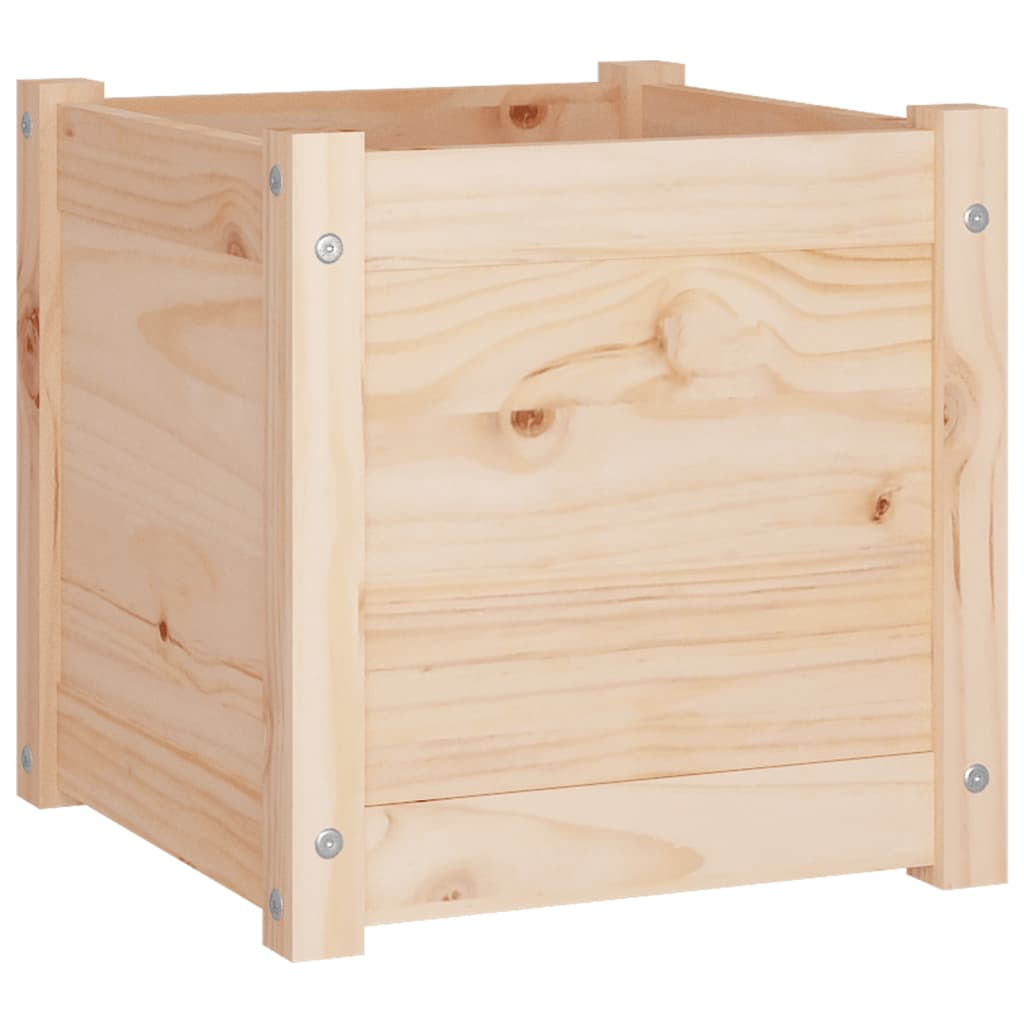 Garden Planters 2 pcs 40x40x40 cm Solid Pinewood