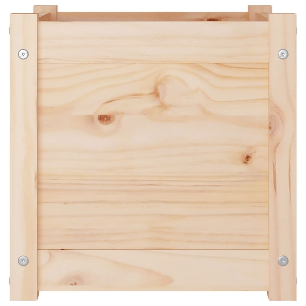 Garden Planters 2 pcs 40x40x40 cm Solid Pinewood