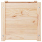 Garden Planters 2 pcs 40x40x40 cm Solid Pinewood
