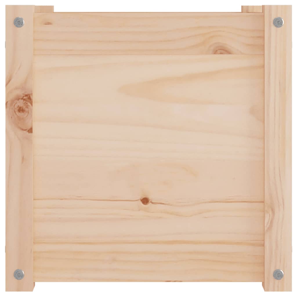 Garden Planters 2 pcs 40x40x40 cm Solid Pinewood