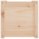 Garden Planters 2 pcs 40x40x40 cm Solid Pinewood