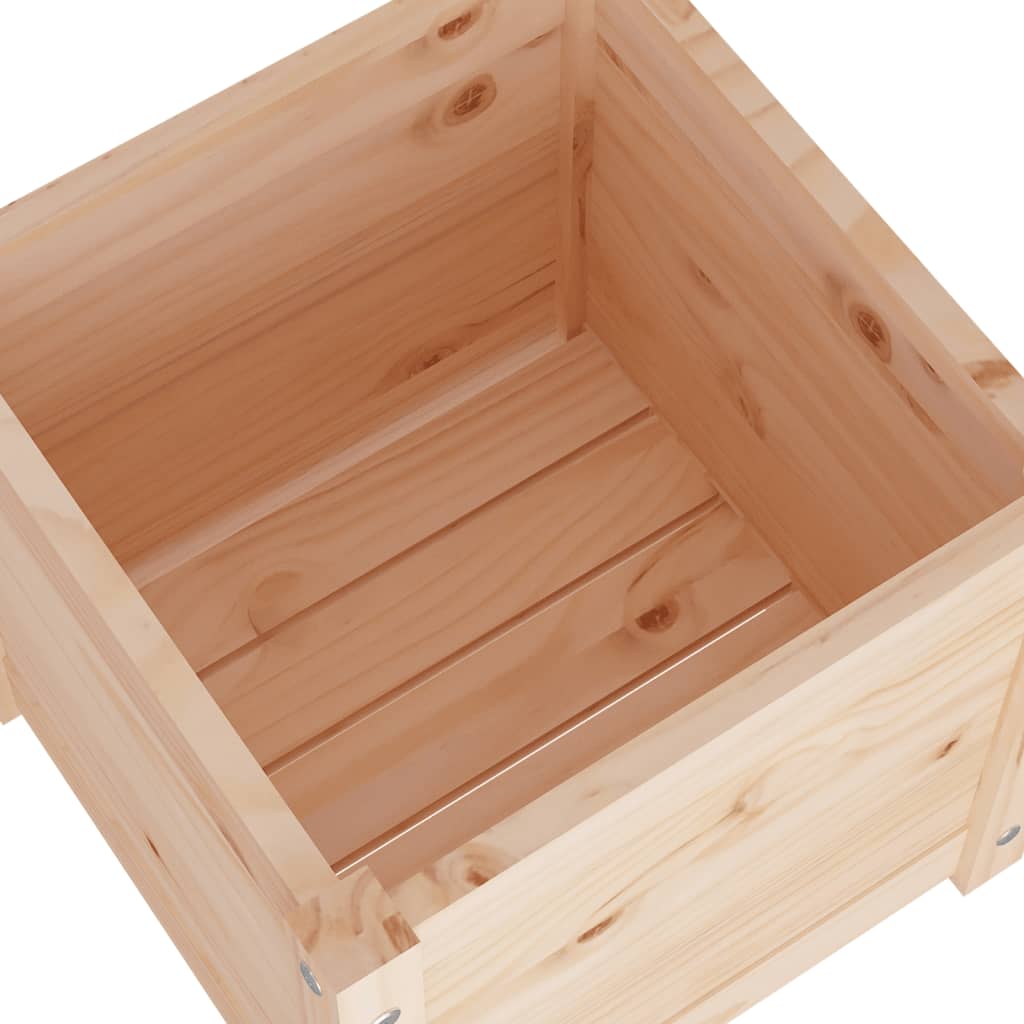 Garden Planters 2 pcs 40x40x40 cm Solid Pinewood