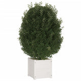 Garden Planter White 40x40x40 cm Solid Pinewood