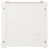 Garden Planter White 40x40x40 cm Solid Pinewood