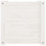 Garden Planter White 40x40x40 cm Solid Pinewood