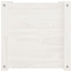 Garden Planter White 40x40x40 cm Solid Pinewood