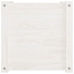 Garden Planters 2 pcs White 40x40x40 cm Solid Pinewood