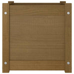 Garden Planter Honey Brown 40x40x40 cm Solid Pinewood