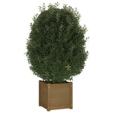 Garden Planters 2 pcs Honey Brown 40x40x40 cm Solid Pinewood