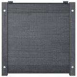 Garden Planter Grey 50x50x50 cm Solid Pinewood