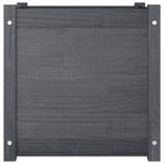 Garden Planter Grey 50x50x50 cm Solid Pinewood