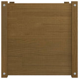 Garden Planter Honey Brown 50x50x50 cm Solid Pinewood