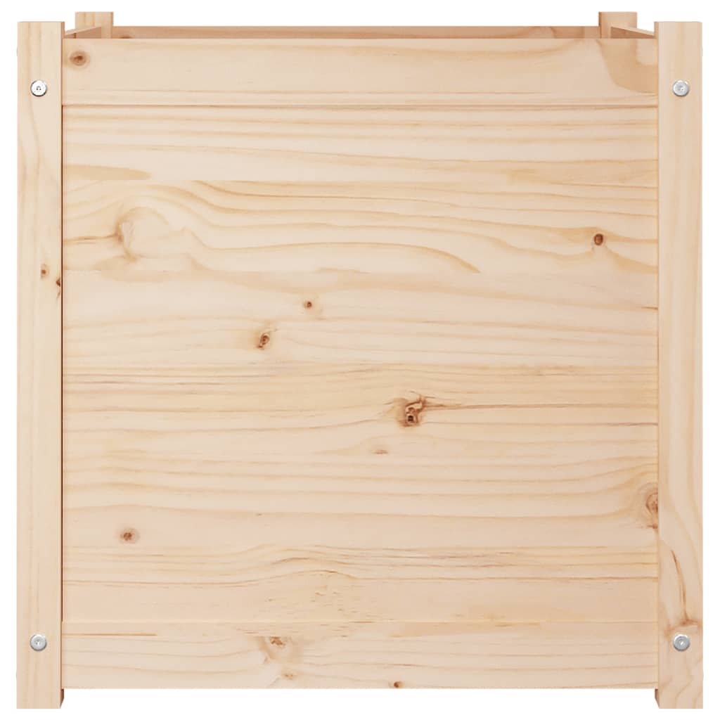 Garden Planters 2 pcs 60x60x60 cm Solid Pinewood