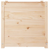 Garden Planters 2 pcs 60x60x60 cm Solid Pinewood