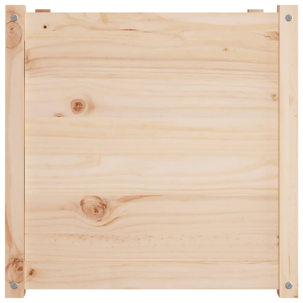 Garden Planters 2 pcs 60x60x60 cm Solid Pinewood