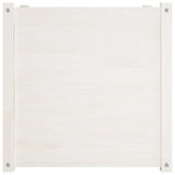 Garden Planters 2 pcs White 60x60x60 cm Solid Wood Pine