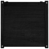 Garden Planter Black 60x60x60 cm Solid Pinewood