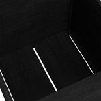 Garden Planter Black 60x60x60 cm Solid Pinewood