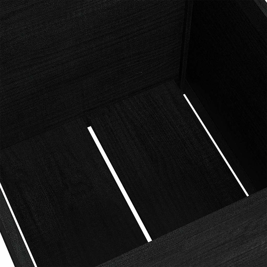 Garden Planter Black 60x60x60 cm Solid Pinewood