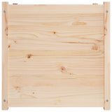 Garden Planter 70x70x70 cm Solid Pinewood - Side View