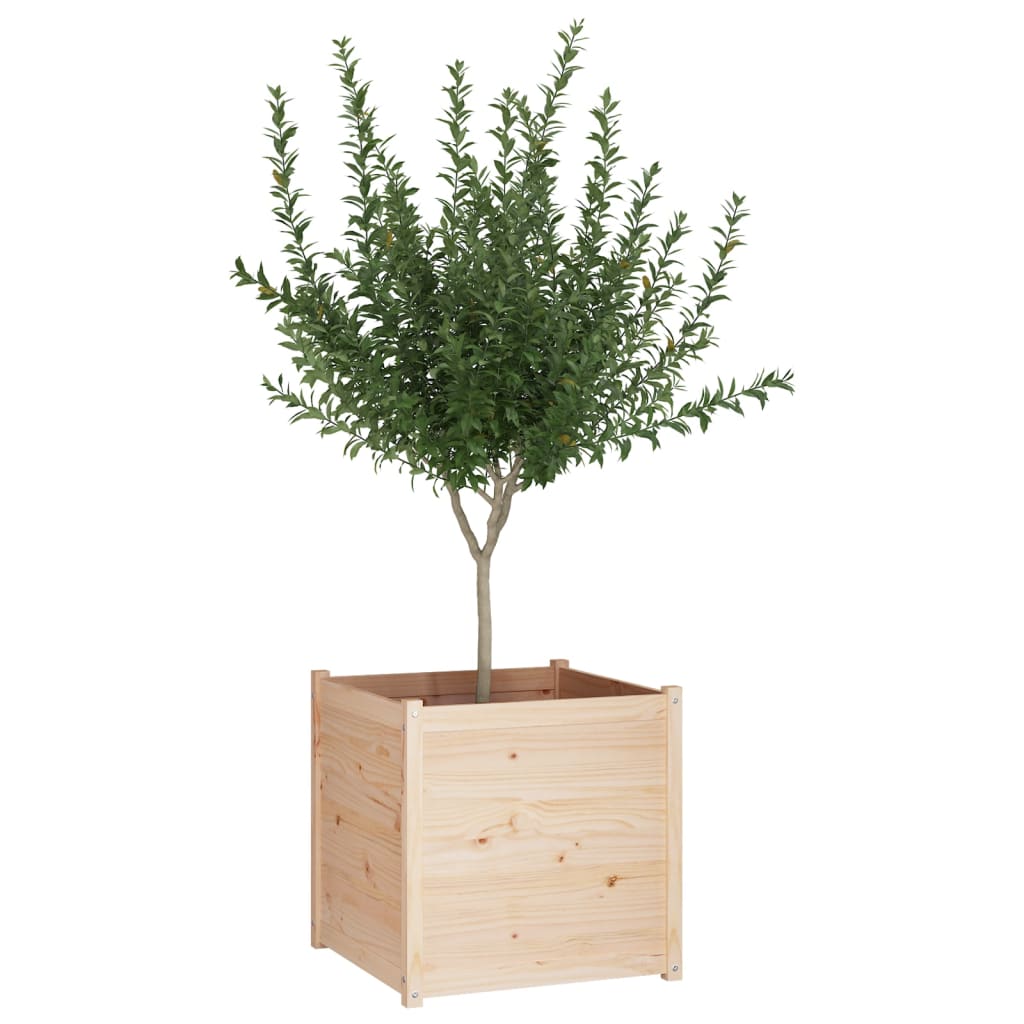 Garden Planter 70x70x70 cm Solid Pinewood
