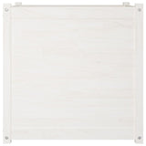 Garden Planter White 70x70x70 cm Solid Pinewood - Top-Down View