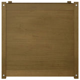 Garden Planter Honey Brown 70x70x70 cm Solid Pinewood - Top-Down View