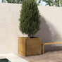 Garden Planter Honey Brown 70x70x70 cm Solid Pinewood