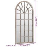 Mirror Sand 90x45 cm Iron for Indoor Use
