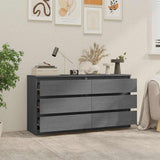 Bedside Cabinets 2 pcs Grey 60x36x64 cm Solid Wood Pine