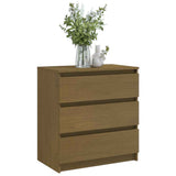 Bedside Cabinets 2 pcs Honey Brown 60x36x64 cm Solid Wood Pine
