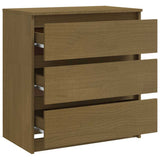 Bedside Cabinets 2 pcs Honey Brown 60x36x64 cm Solid Wood Pine - Low Angle